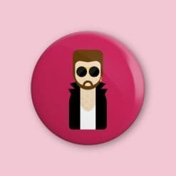 George Michael - Cute, minimalist design - 38mm button badge