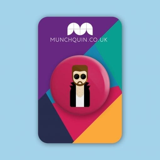 George Michael - Cute, minimalist design - 38mm button badge