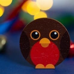 Round Robin - wooden lapel pin