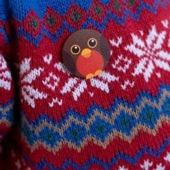 Round Robin - wooden lapel pin