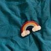 Acrylic rainbow brooch