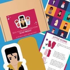 Elvis Presley Plushie Cushion Sewing Kit - Little Icons