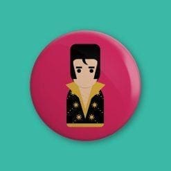 Elvis Presley - Cute, minimalist design - 38mm button badge