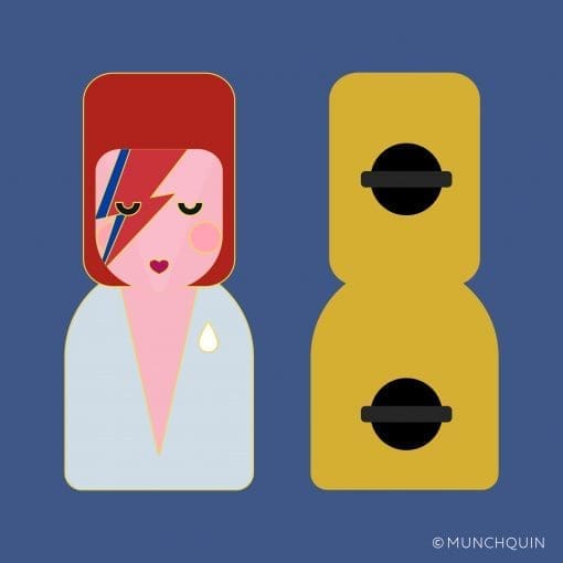Little Icons David Bowie (Aladdin Sane) hard enamel pin