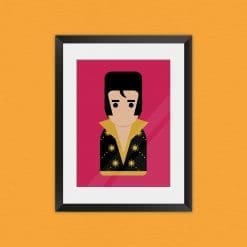 Elvis Presley inspired unframed art print