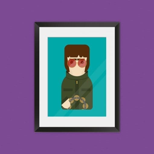 Liam Gallagher inspired unframed art print