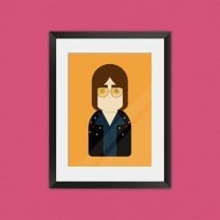 John Lennon inspired unframed art print
