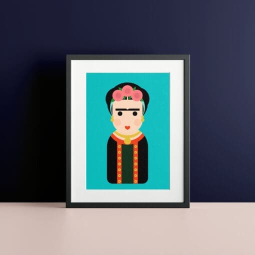 Frida Kahlo inspired unframed art print