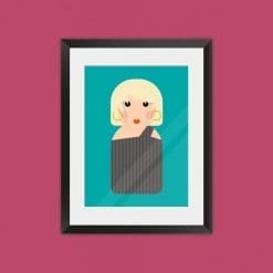 Debbie Harry (Blondie) inspired unframed art print