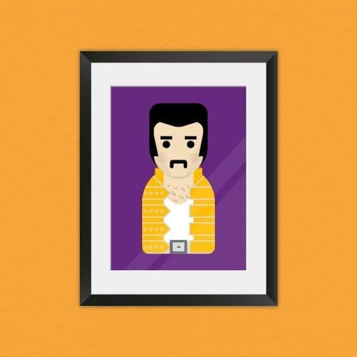 Freddie Mercury inspired unframed art print