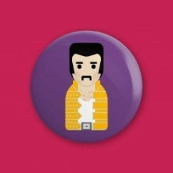 Freddie Mercury - Cute, minimalist design - 38mm button badge