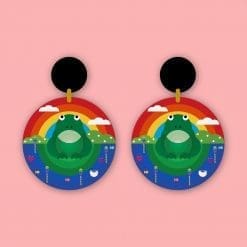 Eco-friendly ‘Frog’ statement earrings