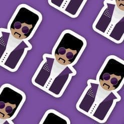 Prince inspired large vinyl sticker