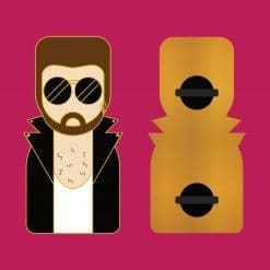 Little Icons George Michael inspired hard enamel pin