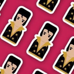 Elvis Presley - large vinyl sticker