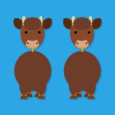 Highland Cow animal danglies - lightweight wooden dangle earrings