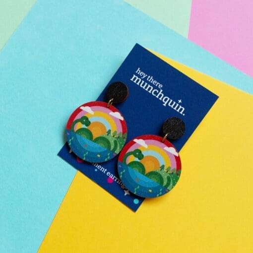 Colourful ‘Nessie’ statement earrings