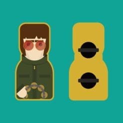 Cute hard enamel pin inspired by Liam Gallagher