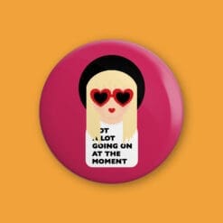 Button badge inspired by Taylor S - Cute, minimalist design