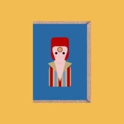 A6 Greeting card - Inspired by David Bowie (Ziggy Stardust) - blank inside