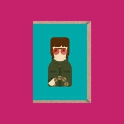 A6 Greeting card - Inspired by Liam Gallagher - blank inside