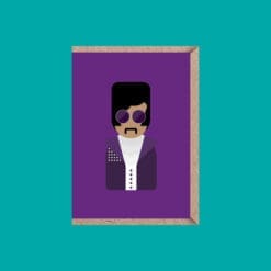A6 Prince inspired greeting card
