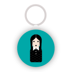 Little Icons Wednesday Addams inspired keyring