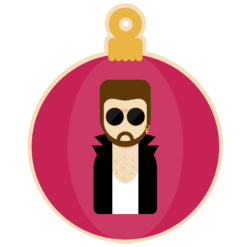 UV printed statement bauble inspired by George Michael