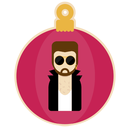 UV printed statement bauble inspired by George Michael