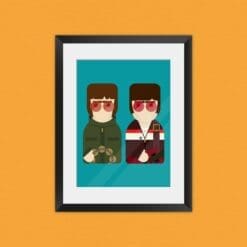 Oasis inspired unframed art print