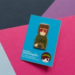 Cute hard enamel pin inspired by Liam Gallagher