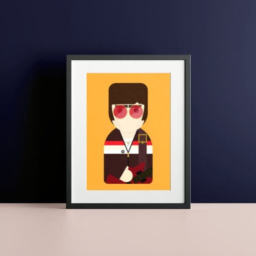 Noel Gallagher inspired unframed art print