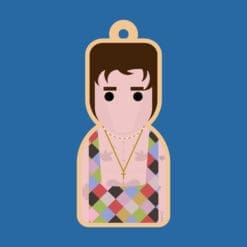 Harry S inspired wooden Christmas decoration / keychain