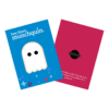 Eco-friendly wooden pin - cute retro ghost