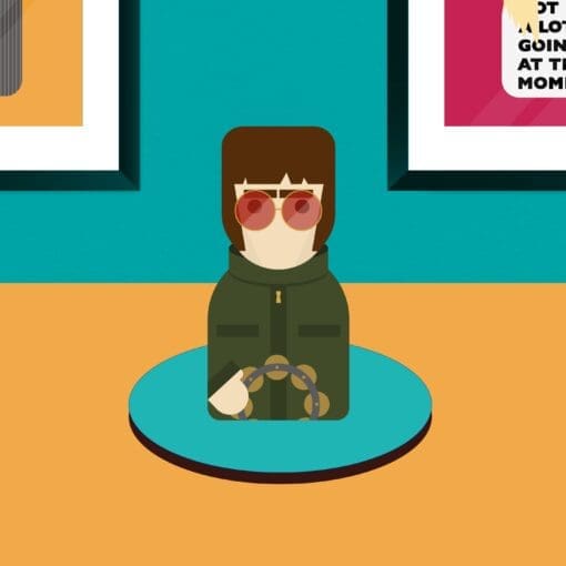 Liam Gallagher wooden standee