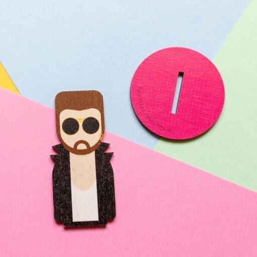 George Michael inspired cute wooden standee