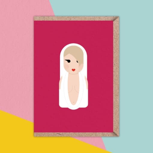 A6 Greeting card - Inspired by Kylie Minogue - blank inside