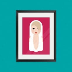 Kylie Minogue inspired unframed art print