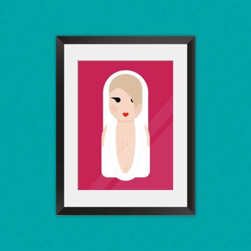 Kylie Minogue inspired unframed art print